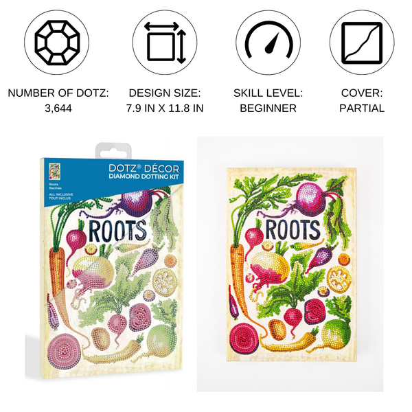 Dotz Diamond Dotz Decor Roots Diamond Painting - 7.9" X 11.8"