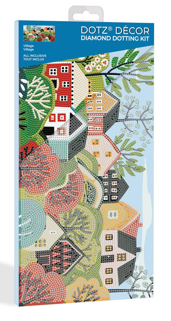 Dotz Diamond Dotz Decor Village Diamond Painting - 15.8" X 7.9"