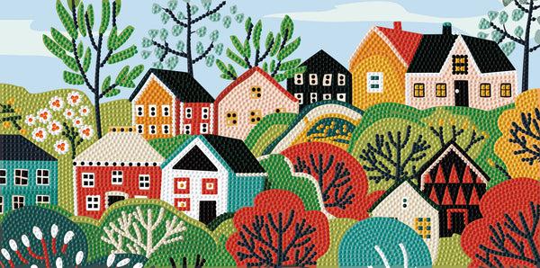 dotz Diamond Dotz Decor Village Diamond Painting - 15.8" x 7.9"