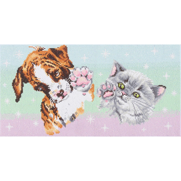 dotz Diamond Dotz Dog and Cat High Five - 24.0" x 12.0"