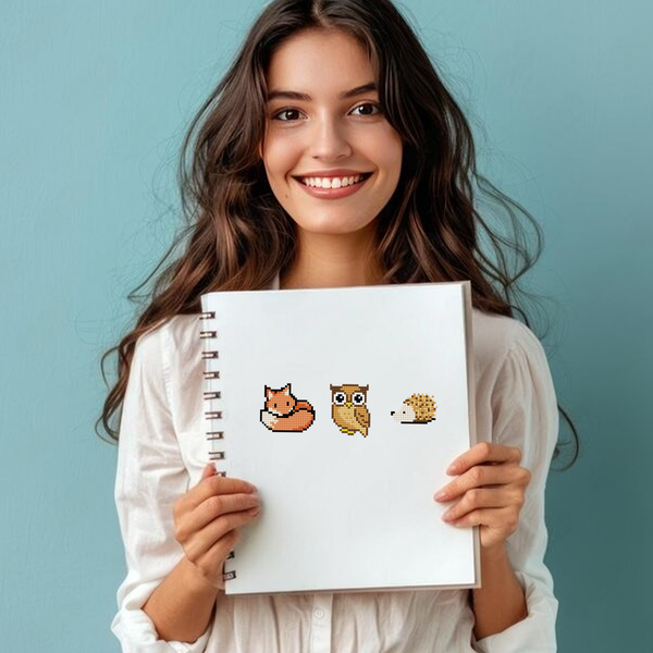 Dotz Diamond Dotz DOTZIES 3 STICKERS Multi Pack - Forest Friends