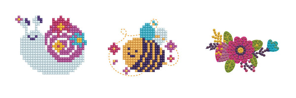 dotz Diamond Dotz DOTZIES 3 STICKERS Multi Pack - Garden Friends