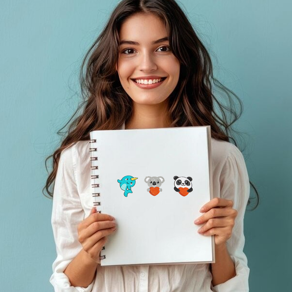 Dotz Diamond Dotz DOTZIES 3 STICKERS Multi Pack - Love You Chums