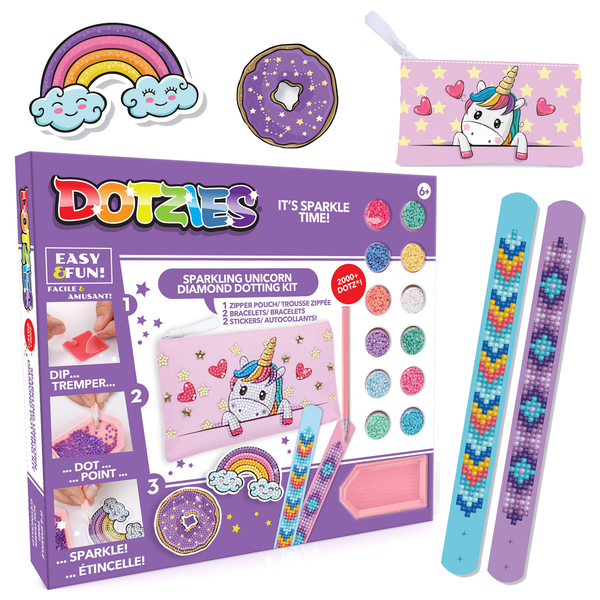 dotz Diamond Dotz DOTZIES Activity Set Baby Unicorn Diamond Painting