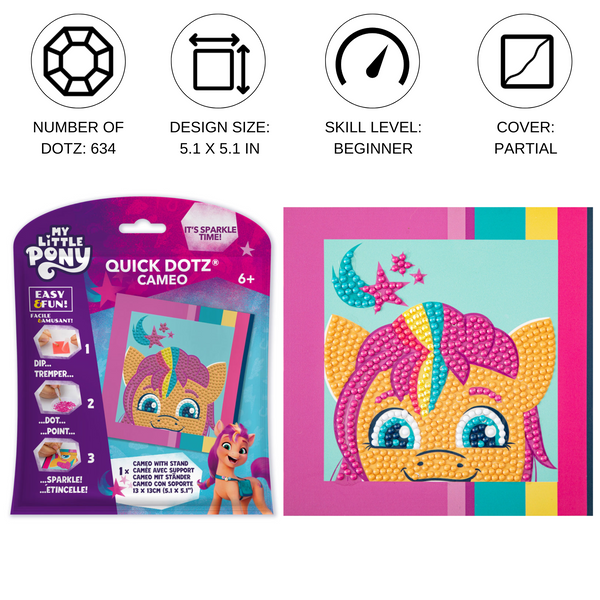 Dotz Diamond Dotz DOTZIES Always SUNNY Diamond Painting - 5.1" X 5.1"