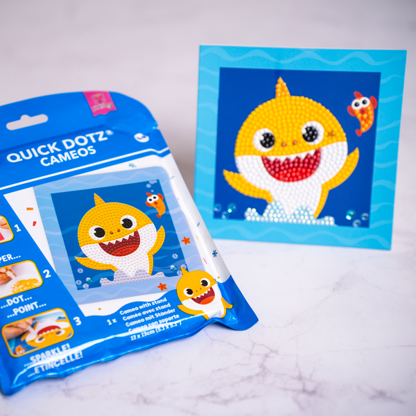 Dotz Diamond Dotz DOTZIES Baby Shark 1 Diamond Painting - 5.1" X 5.1"
