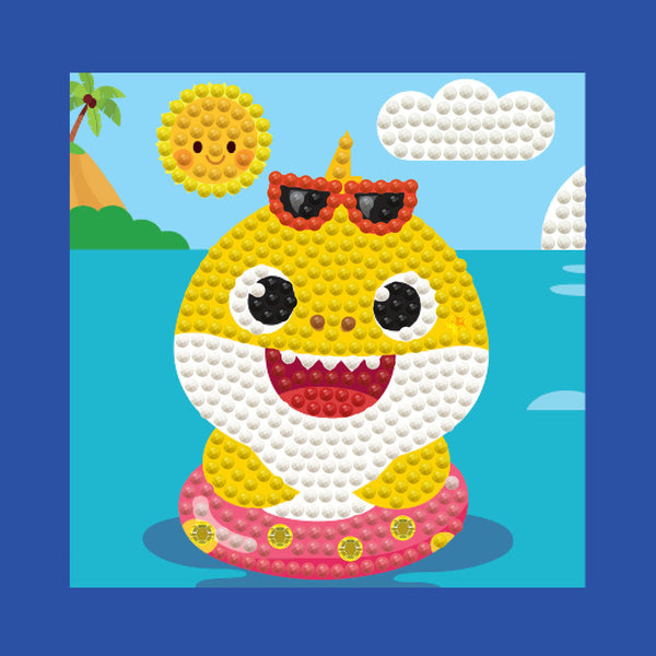 dotz Diamond Dotz DOTZIES Baby Shark 2 Diamond Painting - 5.1" x 5.1"