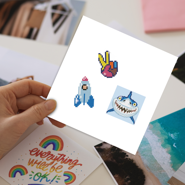 Dotz Diamond Dotz DOTZIES BOY VARIETY KIT 6 Projects Diamond Painting