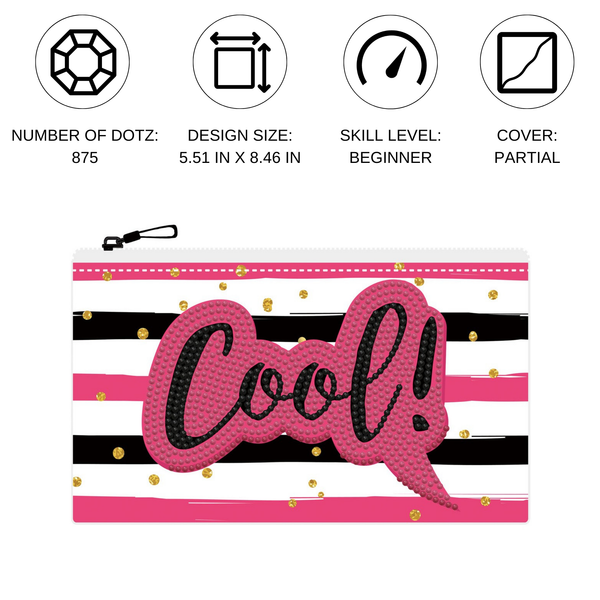 Dotz Diamond Dotz DOTZIES COOL Diamond Painting - 7.5" X 4.3"