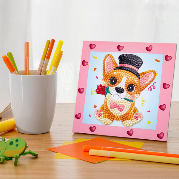 Dotz Diamond Dotz DOTZIES Corgi Diamond Painting - 5.1" X 5.1"