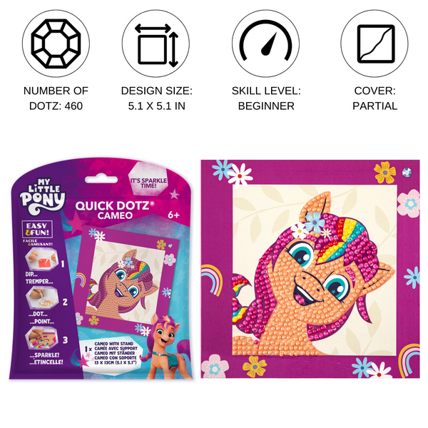 Dotz Diamond Dotz DOTZIES Create Your Own Sunshine Diamond Painting - 5.1" X 5.1"