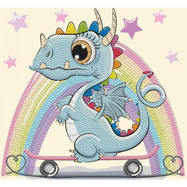 dotz Diamond Dotz DOTZIES Dragon Skate Diamond Painting - 9.8" x 9.1"