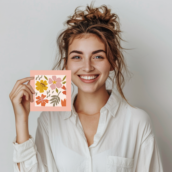 Dotz Diamond Dotz DOTZIES Floral Diamond Painting - 5.1" X 5.1"