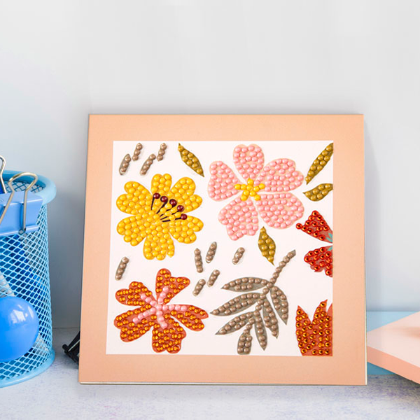 Dotz Diamond Dotz DOTZIES Floral Diamond Painting - 5.1" X 5.1"