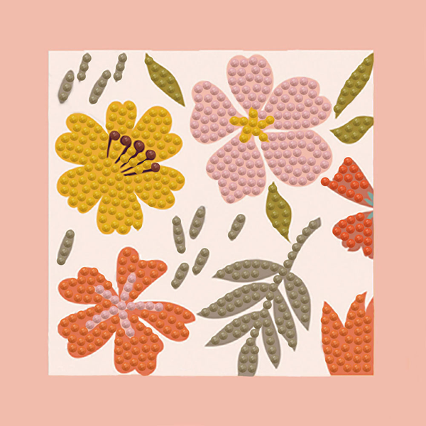 dotz Diamond Dotz DOTZIES Floral Diamond Painting - 5.1" x 5.1"