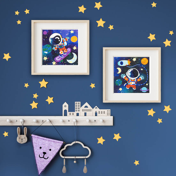 Dotz Diamond Dotz DOTZIES Fun In Space Diamond Painting - 5.9" X 5.9"