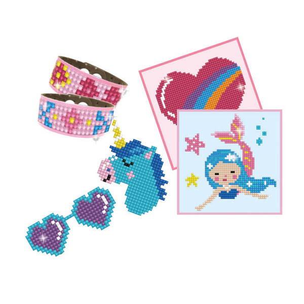 Dotz Diamond Dotz DOTZIES GIRL VARIETY KIT 6 Projects Diamond Painting