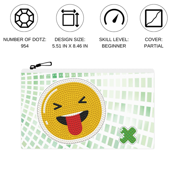 Dotz Diamond Dotz DOTZIES HAPPY GRIN Diamond Painting - 7.5" X 4.3"