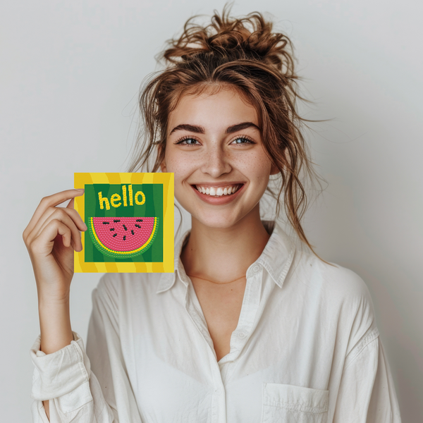 Dotz Diamond Dotz DOTZIES Hello Diamond Painting - 5.1" X 5.1"