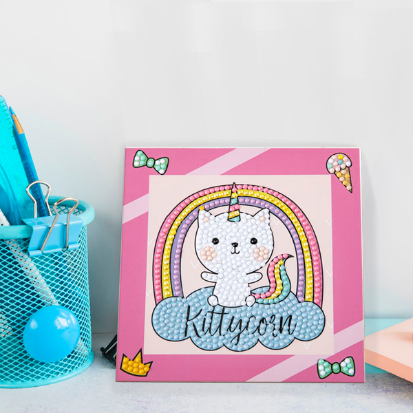 Dotz Diamond Dotz DOTZIES Kittycorn Diamond Painting - 5.1" X 5.1"