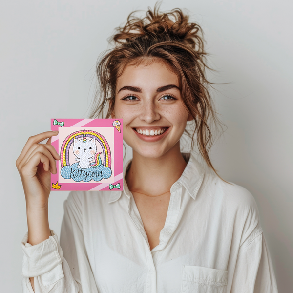 Dotz Diamond Dotz DOTZIES Kittycorn Diamond Painting - 5.1" X 5.1"