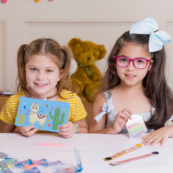 Dotz Diamond Dotz DOTZIES LLAMA PARTY Diamond Painting - 7.5" X 4.3"