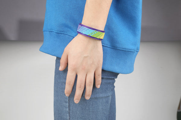 Dotz Diamond Dotz DOTZIES Mardis Gras Bracelets Diamond Painting - 8.3" X 0.8"