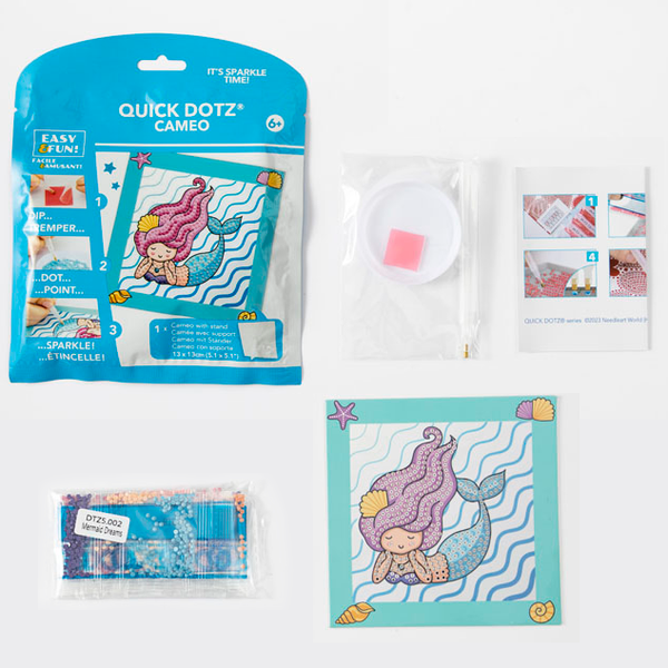 Dotz Diamond Dotz DOTZIES Mermaid Dreams Diamond Painting - 5.1" X 5.1"