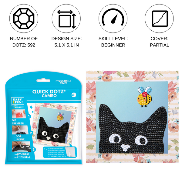 Dotz Diamond Dotz DOTZIES Mischievous Diamond Painting - 5.1" X 5.1"