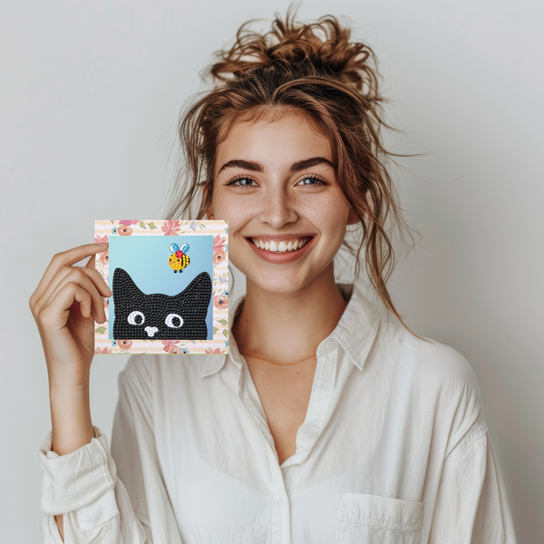 Dotz Diamond Dotz DOTZIES Mischievous Diamond Painting - 5.1" X 5.1"