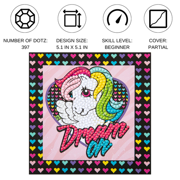 Dotz Diamond Dotz DOTZIES MLP Retro Dream On Diamond Painting - 5.1" X 5.1"