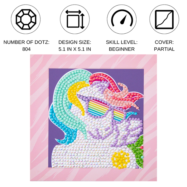 Dotz Diamond Dotz DOTZIES MLP Retro Fresh Vibes Diamond Painting - 5.1" X 5.1"