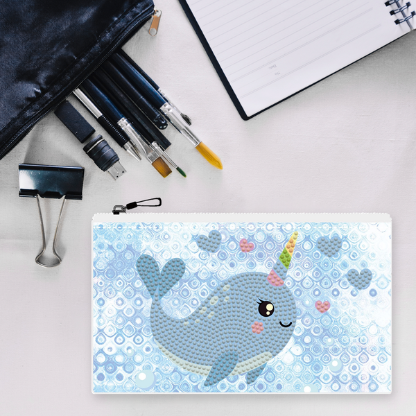 Dotz Diamond Dotz DOTZIES NARWHAL LOVE Diamond Painting - 7.5" X 4.3"