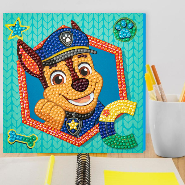 Dotz Diamond Dotz DOTZIES PAW PATROL Chase Diamond Painting - 5.1" X 5.1"