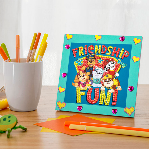 Dotz Diamond Dotz DOTZIES PAW PATROL Friendship FUN Diamond Painting - 5.1" X 5.1"