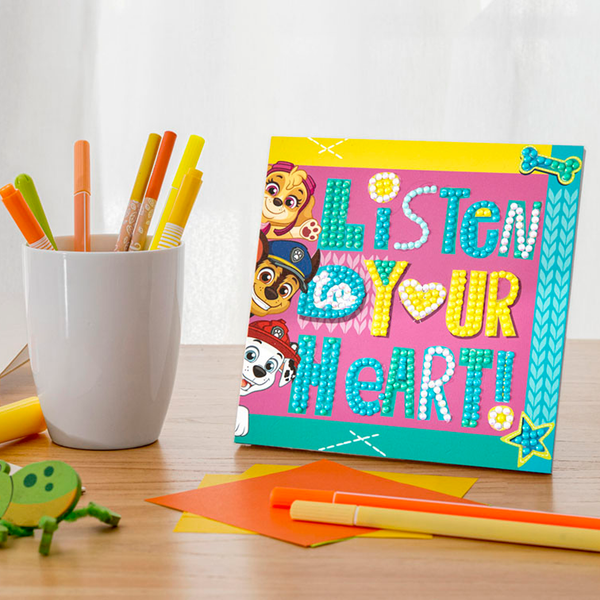 Dotz Diamond Dotz DOTZIES PAW PATROL Listen To Your Heart Diamond Painting - 5.1" X 5.1"