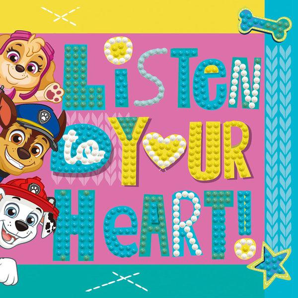 dotz Diamond Dotz DOTZIES PAW PATROL Listen to your Heart Diamond Painting - 5.1" x 5.1"