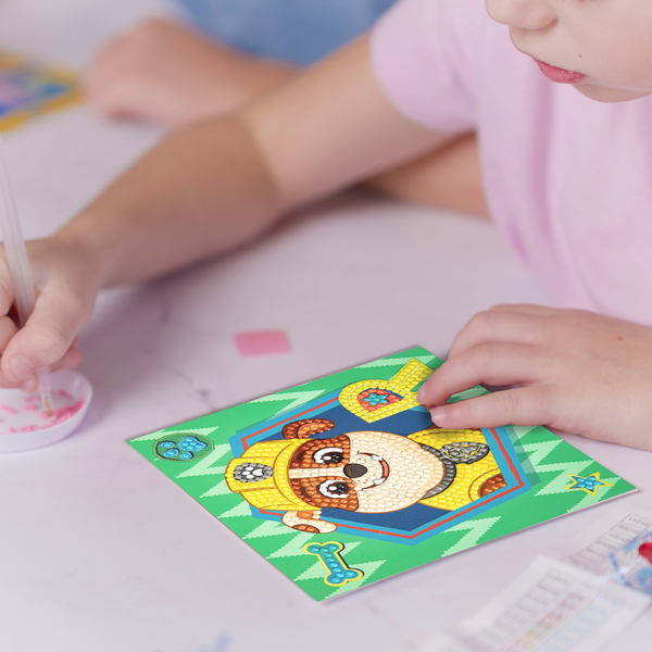 Dotz Diamond Dotz DOTZIES PAW PATROL Rubble Diamond Painting - 5.1" X 5.1"