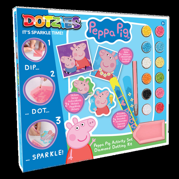dotz Diamond Dotz DOTZIES Peppa Pig Activity Set Diamond Painting