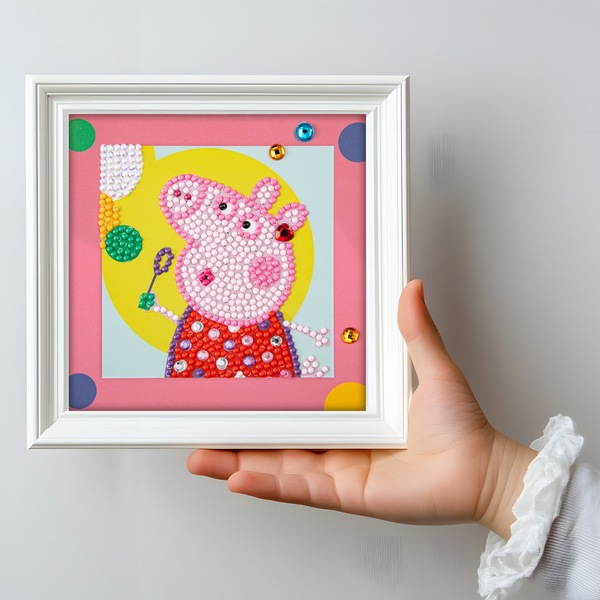 Dotz Diamond Dotz DOTZIES Peppa Pig Happy Days Diamond Painting - 5.1" X 5.1"