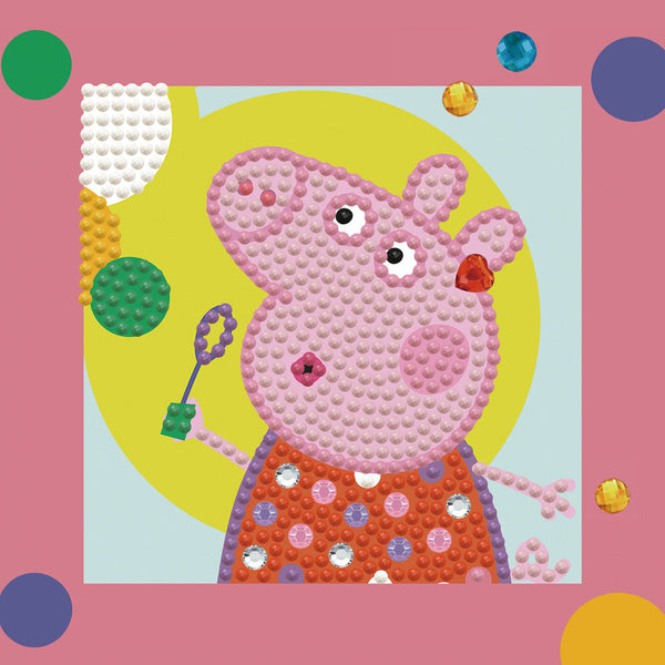 dotz Diamond Dotz DOTZIES Peppa Pig Happy Days Diamond Painting - 5.1" x 5.1"