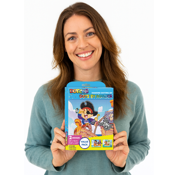 Dotz Diamond Dotz DOTZIES Pirates A'Hoy Diamond Painting - 7.8" X 5.9"