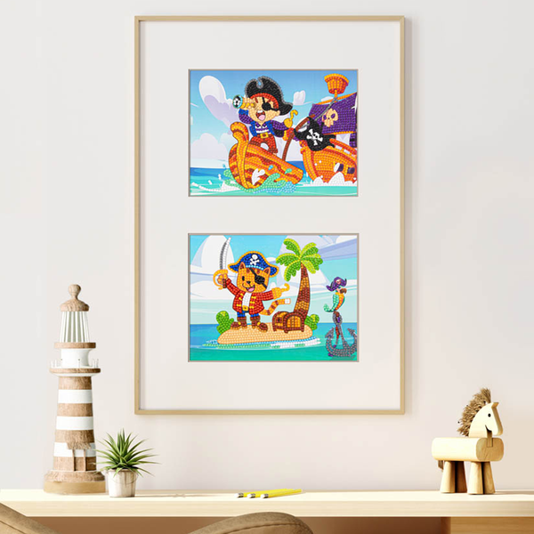 Dotz Diamond Dotz DOTZIES Pirates A'Hoy Diamond Painting - 7.8" X 5.9"