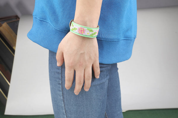 Dotz Diamond Dotz DOTZIES Pretty In Pink Bracelets Diamond Painting - 8.3" X 0.8"