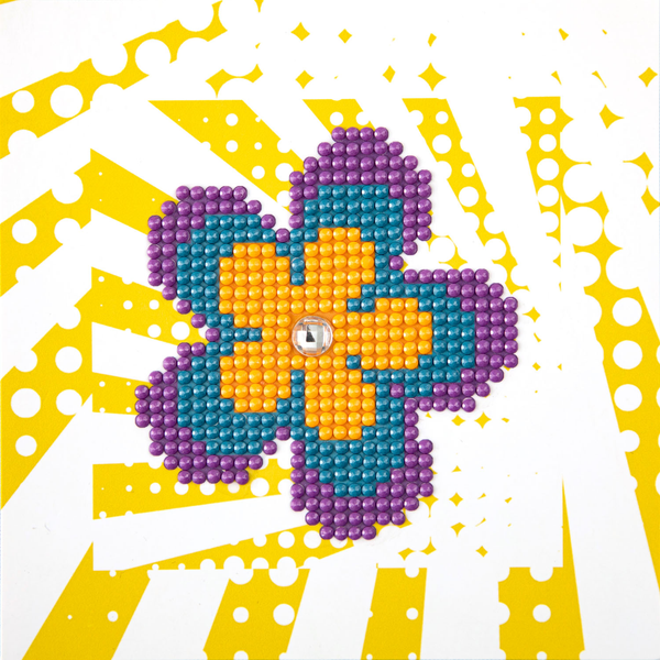 dotz Diamond Dotz DOTZIES Retro Flower Diamond Painting - 5.1" x 5.1"