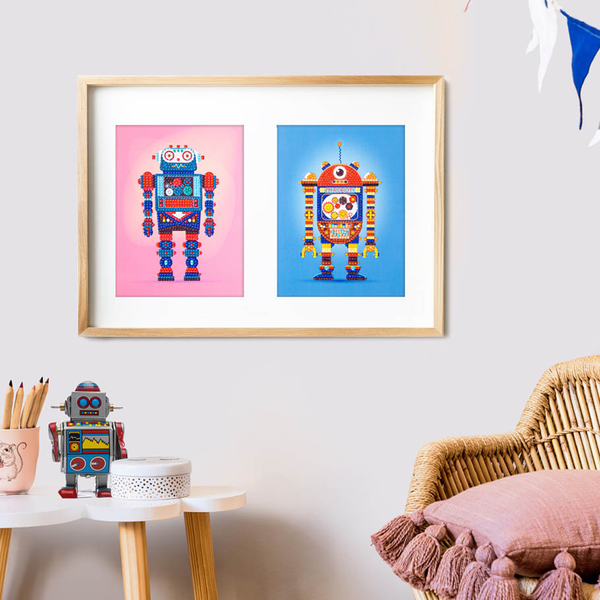 Dotz Diamond Dotz DOTZIES Robot Games 1 Diamond Painting - 5.9" X 7.8"