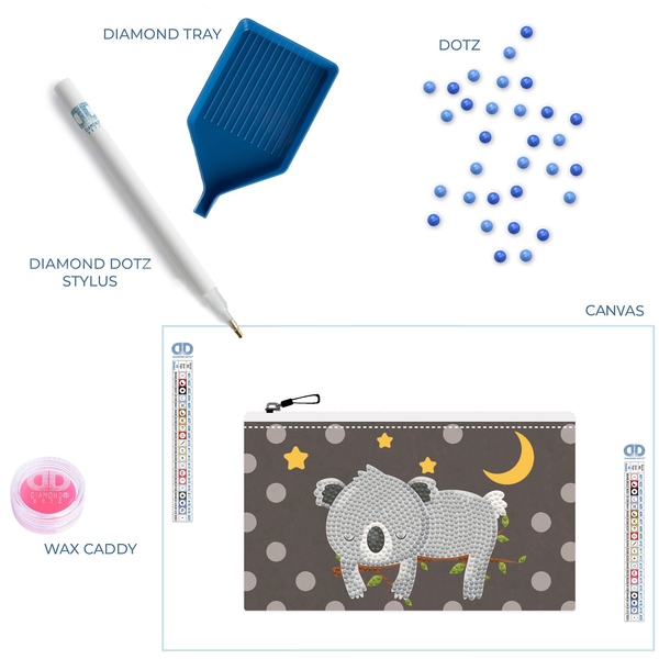 Dotz Diamond Dotz DOTZIES SLEEPY TIME KOALA Diamond Painting - 7.5" X 4.3"