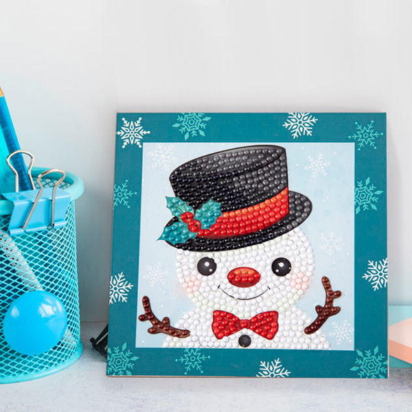 Dotz Diamond Dotz DOTZIES Snowman Diamond Painting - 5.1" X 5.1"
