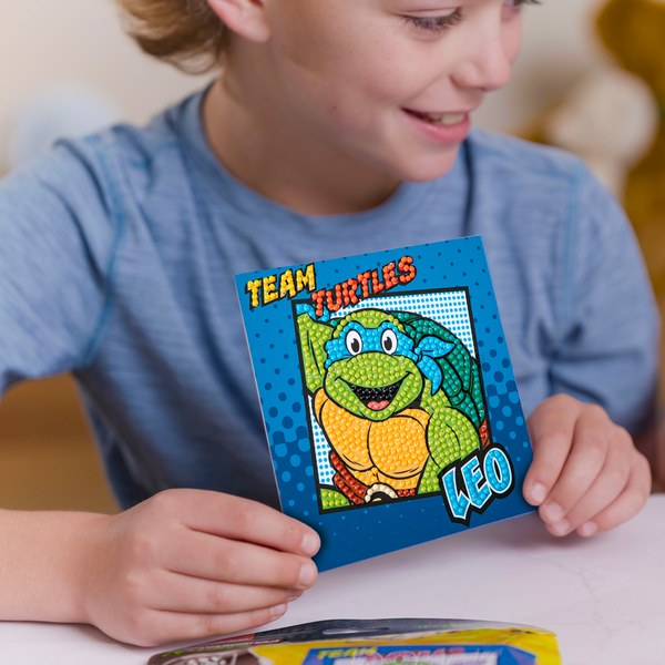 Dotz Diamond Dotz DOTZIES TMNT Leo Diamond Painting - 5.1" X 5.1"