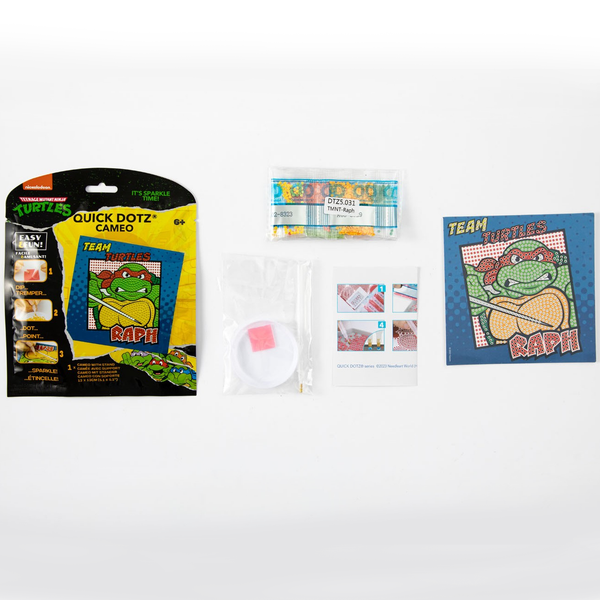 Dotz Diamond Dotz DOTZIES TMNT Raph Diamond Painting - 5.1" X 5.1"